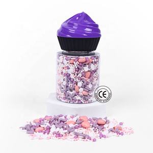 Confettis de Bonbons Pressés en Forme d'Amour Personnalisés Mélangés Colorés pour la <span class=keywords><strong>Décoration</strong></span> de Gâteau de <span class=keywords><strong>Pâtisserie</strong></span> de Perles Non Pareils Comestibles - Product Image 1