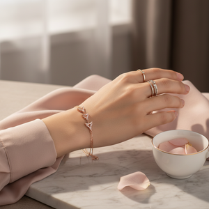 เหลี่ยมสามเสน่ห์สร้อยข้อมือนิ้วในขายส่ง925เงินสเตอร์ลิงอินเทรนด์เครื่องประดับที่ไม่ซ้ำกันสำหรับผู้หญิง - Product Image 3