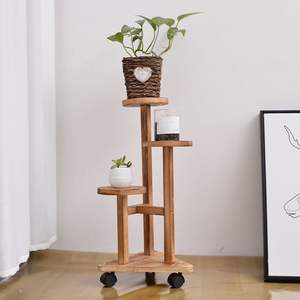 <span class=keywords><strong>Support</strong></span> <span class=keywords><strong>de</strong></span> plantes roulant en bois rond à plusieurs niveaux, base circulaire en bois, étagère à plantes, <span class=keywords><strong>support</strong></span> <span class=keywords><strong>de</strong></span> <span class=keywords><strong>fleurs</strong></span>, <span class=keywords><strong>support</strong></span> <span class=keywords><strong>de</strong></span> plantes d'intérieur avec <span class=keywords><strong>roulettes</strong></span> - Product Image 1