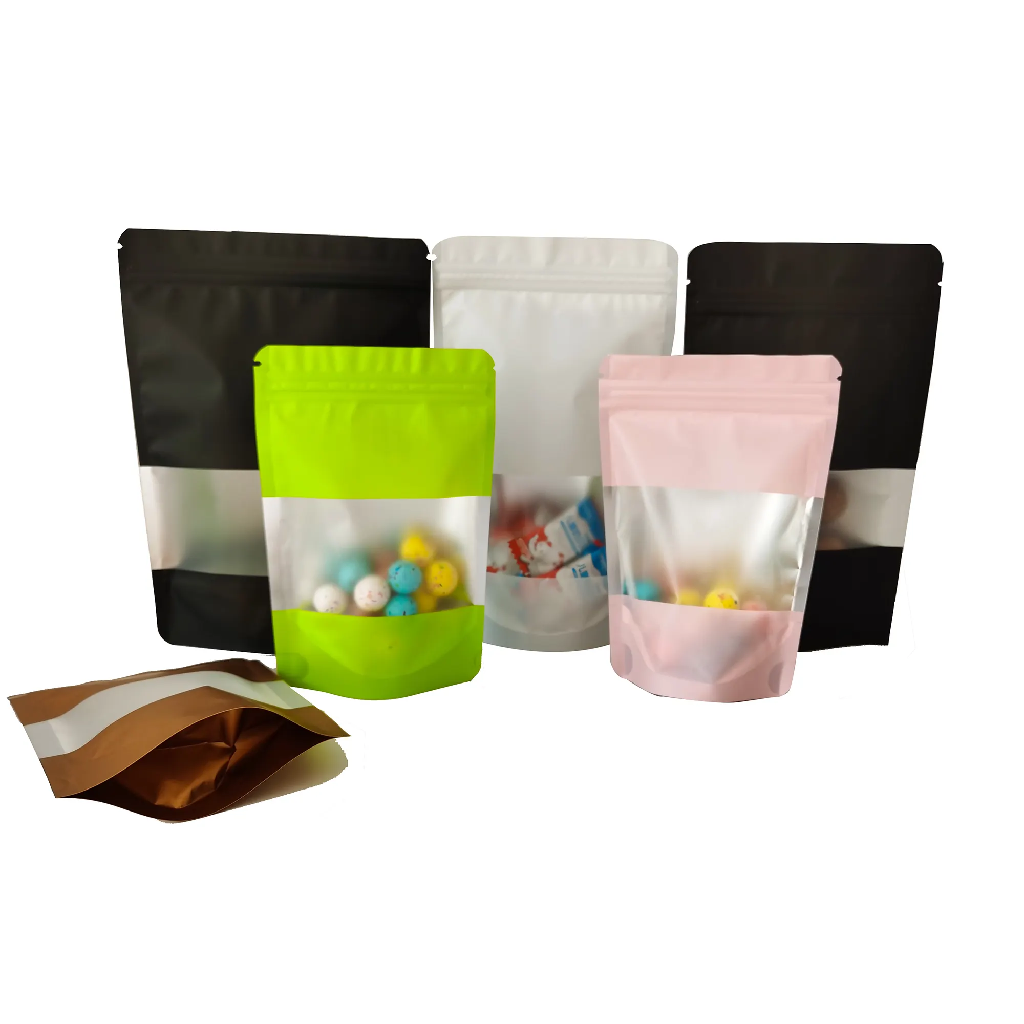 Bolsa Ziplock de mylar comestible con impresión personalizada, bolsas de comida de 250g, 500g, 1kg, alimentos orgánicos, proteína de suero de huevo, Fitness
