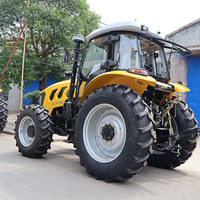 Harga traktor pertanian besar 4WD 130 tenaga kuda Harga traktor QLN 130HP roda kemudi traktor di luxu