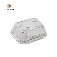 220ml Recyclable Jetable Plateau En Aluminium Conteneur Gâteau Tasse avec Couvercle Feuille D'aluminium Alimentaire Argent PET Plaque En Aluminium Garde Alimentaire