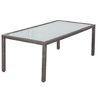 Conjunto de Muebles de Jardín de Aluminio y Poliéster de 6 Piezas, Marca Ecuador Jet-Line, con Dimensiones de 200x100x74cm, Ideal para el Verano