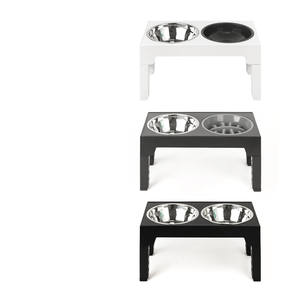 Fabricante al por mayor, cuencos dobles elevados ajustables para perros, protección cervical duradera, cuenco alimentador de acero inoxidable para mascotas - Product Image 6