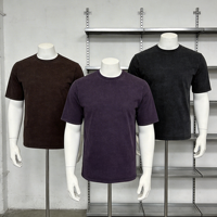 T-shirt vintage délavé à l'acide avec logo personnalisé, t-shirt oversize en coton lourd 100% pour homme