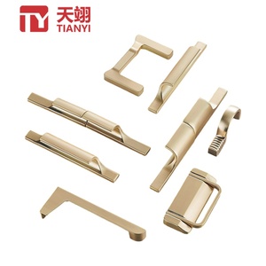 High End Custom Made Furniture Hardware Zinc Alloy Pull Handles for Bedroom <b>Kitchen</b> Living Room <b>Cabinets</b> Drawers Dressers-Modern - Product Image 1