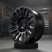 Jantes personnalisées en métal mat de couleur gris fusil 17"/18"/20" 8J/8.5J/9J PCD 6X114.3 6x139.7 pour Nissan/Mitsubishi/Isuzu/Hyundai / Kia/Great Wall/Haval