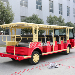 รถบัสไฟฟ้าแบบเปิดหลังคา 15 ที่นั่ง ดีไซน์ประตูกว้าง สำหรับการท่องเที่ยวชมเมืองชายทะเล - Product Image 4