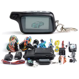 Two Way Car Alarm System X5 LCD Remote Engine Start Car Alarm Anti-Theft System Electric Shock Car Alarms