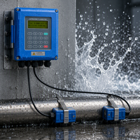 Medidor de Flujo de Agua de Área Variable de Alta Precisión Yheng, Material ABS, OEM, Medición por Abrazadera, Medidores de Flujo Ultrasónicos para Tuberías