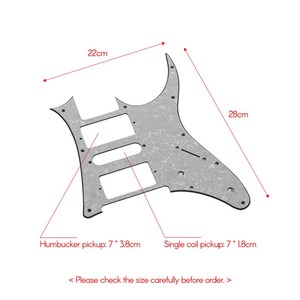 Protector de Palanca para <span class=keywords><strong>Guitarra</strong></span> Eléctrica HSH, PVC, para <span class=keywords><strong>Ibanez</strong></span> G250, Repuesto, Blanco Perla, 3 Capas - Product Image 2