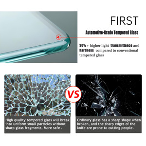 Cloison en verre encadrée Diviseur <span class=keywords><strong>de</strong></span> bureau à domicile Installation <span class=keywords><strong>de</strong></span> travail à distance Cadre en aluminium <span class=keywords><strong>Panneau</strong></span> en verre trempé Usage résidentiel - Product Image 5