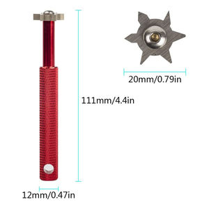 Herramienta de Limpieza de Palos de Golf de Metal Multicolor de Alta Calidad y Durabilidad, Afilador de Palos de Golf Cuadrado U&V con 6 Cabezas - Product Image 4