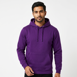 Sudadera con Capucha Extra Grande de Algodón 100% para Invierno, Estilo Moderno y Cómodo, con Estampado Digital y Tela de Velour Teñida para un Look Atrevido y Confortable - Product Image 1