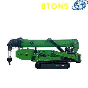 Grue araignée sur chenilles de 8 tonnes, mini-grue mobile pour espaces étroits, télécommande en option - Product Image 5