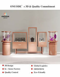 High Quality Stainless Steel Tempered Glass Jewelry Display Cabinet | Luxury <b>Watch</b> Showcase Counter LED Lights Customizable Size - Product Image 3