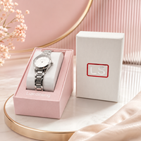 Boîte à montre de luxe écologique, boîte carrée personnalisée avec logo, boîte en papier recyclable, protection renforcée