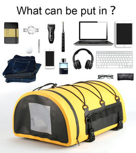 Sac à dos étanche semi-circulaire en PVC avec poche en filet, logo personnalisé, pour sports de plein air, surf, flottaison, moto, <span class=keywords><strong>kayak</strong></span>, voyage - Product Image 3