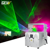 Projecteur laser animé extérieur étanche IP65 15W RGB pleine couleur avec contrôle DMX ILDA pour éclairage paysager
