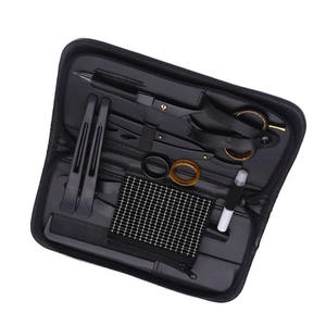 Kit de ciseaux de coiffeur couleur noire salon de coupe de cheveux ciseaux de coiffeur ciseaux amincissants 6 pièces ensemble de coiffure avec étui à fermeture éclair - Product Image 5