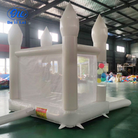 Château gonflable en PVC couleur personnalisée, mini-glissades, jeux de plein air, piscines à balles, ballons flottants, bulle commerciale