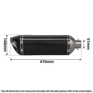 Modificación de <span class=keywords><strong>escape</strong></span> de motocicleta, silenciador de carbono completo universal con DB killer para Ninja400 R3 NSS750 Tiger 900 <span class=keywords><strong>Z900</strong></span> - Product Image 2