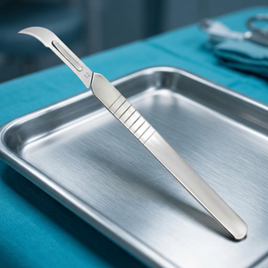 Professionnel N° Scalpel chirurgical 3/4/7 à manche détachable, support de lame en acier durable, prise en main facile, alimentation manuelle - Product Image 2