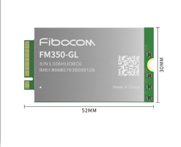 Fibocom's FM350-GL  multimode 5G provides Gigabit speed FM350-GL provides global mobile network supports 5G NR Sub6 network