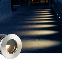 Lampe LED encastrée Litecent 1W pour aménagement paysager, design demi-lune, télécommande, gradation Dali, étanche IP67