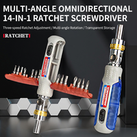 Jeu de tournevis à cliquet multifonctionnel avec embouts interchangeables pour outils de réparation domestique et de bricolage