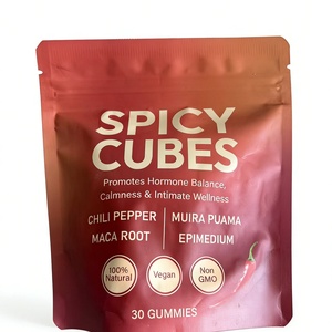 Vitality Support Chili Pepper Spicy Maca Root Muira Puama Epimedium Cube Gummies Hormone Balance Healthcare <b>Gummy</b> <b>Candy</b> - Product Image 6
