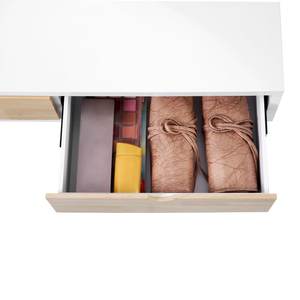 Coiffeuse avec miroir et lampes Coiffeuse avec grands tiroirs Modes d'éclairage Luminosité réglable pour la chambre à coucher - Product Image 3