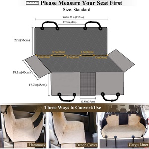 Fabricante chino de fundas protectoras para <span class=keywords><strong>asientos</strong></span> de mascotas de alta calidad, impermeables, de tela Oxford 900D, resistentes, para el asiento trasero del <span class=keywords><strong>coche</strong></span>. - Product Image 2