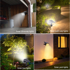 Lampe solaire de jardin extérieure, étanche, éclairage blanc, lampe solaire LED pour sol, décoration murale, paysage extérieur, patio, lampes solaires pour marches - Product Image 6