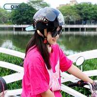 Casco Retro Abierto para Ciclismo, Estilo Béisbol, para Chicas, Material ABS, Certificado 3C, para Motocicleta y Bicicleta Eléctrica, para Todas las Estaciones