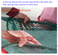 Filet de pêche de haute qualité en nylon multifilament, filet en polyester, filet d'élevage de poissons, fabriqué en usine