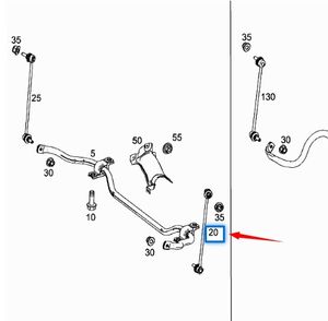 OEM 4473200089 Cabezal de Barra Estabilizadora Delantera Izquierda para <span class=keywords><strong>Mercedes</strong></span> Clase V <span class=keywords><strong>448</strong></span> - Product Image 2