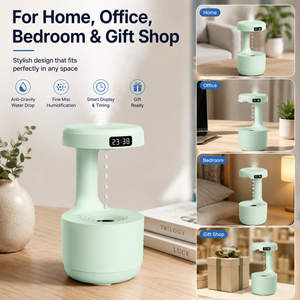 Nuevo <span class=keywords><strong>Humidificador</strong></span> de Agua Antigravedad, <span class=keywords><strong>Humidificador</strong></span> <span class=keywords><strong>Ultrasónico</strong></span> de Vapor Frío, <span class=keywords><strong>Humidificador</strong></span> de Aire con Flujo de Agua Levitante para Mesa de Hogar - Product Image 6