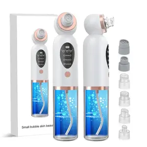 Small Bubble Home Use Handheld Skin Care Vacuum Pore Cleaner for Face Strong Suction Power Blackheads Removal Machine