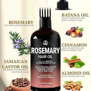 <span class=keywords><strong>Huile</strong></span> capillaire et <span class=keywords><strong>barbe</strong></span> végétalienne biologique Lance Rosemary aux herbes, à l'<span class=keywords><strong>huile</strong></span> de <span class=keywords><strong>ricin</strong></span> et à la kératine pour renforcer les pointes fourchues et favoriser la croissance, pour tous types de cheveux - Product Image 2