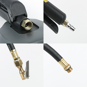 Manomètre de <span class=keywords><strong>pression</strong></span> des pneus à affichage numérique LCD, surveillance de haute précision, <span class=keywords><strong>pistolet</strong></span> gonflable, manomètre de pneus de voiture avec tuyau - Product Image 3