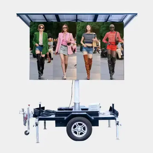 <b>Trailer</b>-Mounted LED Display Screen 2.56x1.6m Aluminum IP65 Outdoor Digital Signage for Advertising with Photo Graphics - Product Image 1