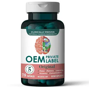 OEM nootropik beyin destek takviyesi çilek Gummies Vitamin B6 B12 beyin Gummies probiyotik Nootropic beyin sakızlı