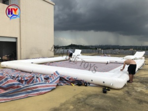 <span class=keywords><strong>Piscine</strong></span> gonflable flottante avec filet, toboggan gonflable pour yacht, plateforme de ponton, <span class=keywords><strong>piscine</strong></span> Drop Stitch - Product Image 5