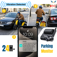 VIEVGUARB T221 Cámara para Coche con Visión Nocturna, Sensor G, Monitor de Estacionamiento, Grabación en Bucle, Control por App, WiFi, Lente Única, 4G LTE, Nube, 2.5K
