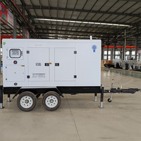 Générateur diesel robuste de type remorque 6075 kVA, groupe électrogène fiable refroidi par eau pour conditions de travail industrielles intensives