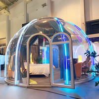 Dôme préfabriqué en polycarbonate de 5,1 mètres de diamètre pour le glamping et les événements, vente chaude