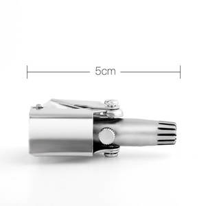 Recortador de vello nasal para hombres, limpiador de oídos, afeitadora mecánica manual de acero inoxidable, herramientas de depilación lavables de alta calidad - Product Image 2