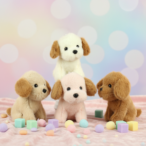 Peluche chien mignon et doux, jouet réaliste en forme de chien, mini <span class=keywords><strong>Labrador</strong></span> Golden Retriever en peluche pour enfants, cadeau d'anniversaire ou de Noël - Product Image 1