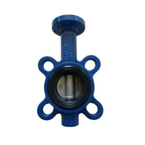 Leichte energie sparende Absperr klappe aus Aluminium legierung der chemischen Industrie, flansch verbundene Absperr klappe mit pneumatischem Antrieb